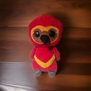 Harry‎ Potter Red Fawkes Phoenix Plush Stuffed Animal Just Play Large Eyes 12"